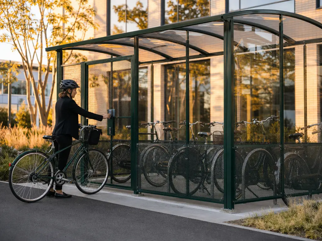 Abri vélo extérieur fermé et sécurisé
